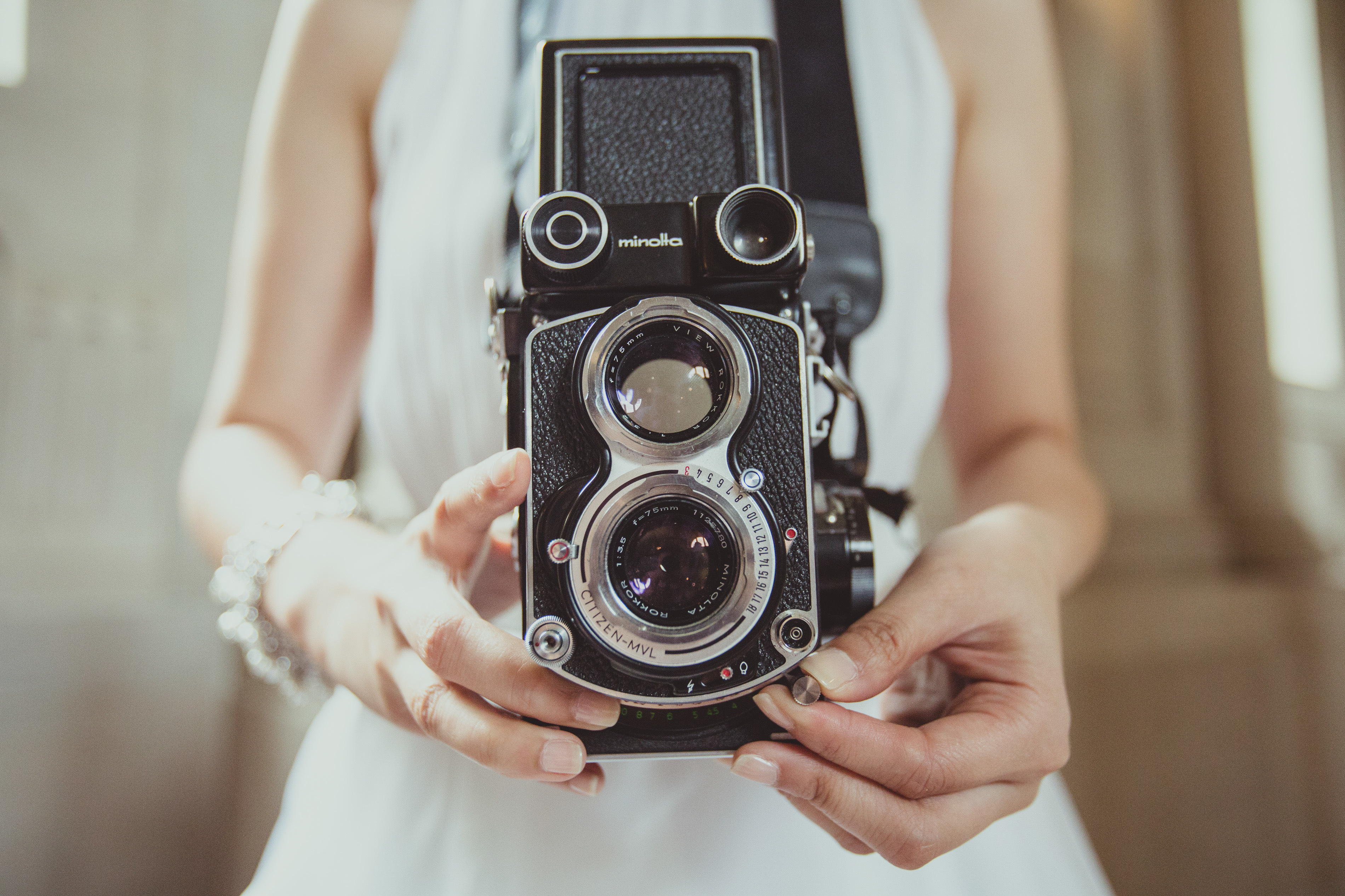 Wedding portrait with soft dramatic light